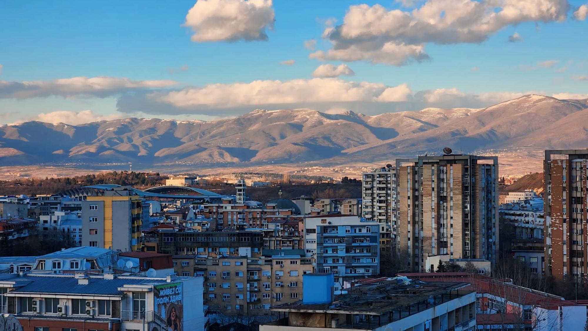 Diamond Residences 10Th Fl. Lux Apt. W/ City View Üsküp Dış mekan fotoğraf