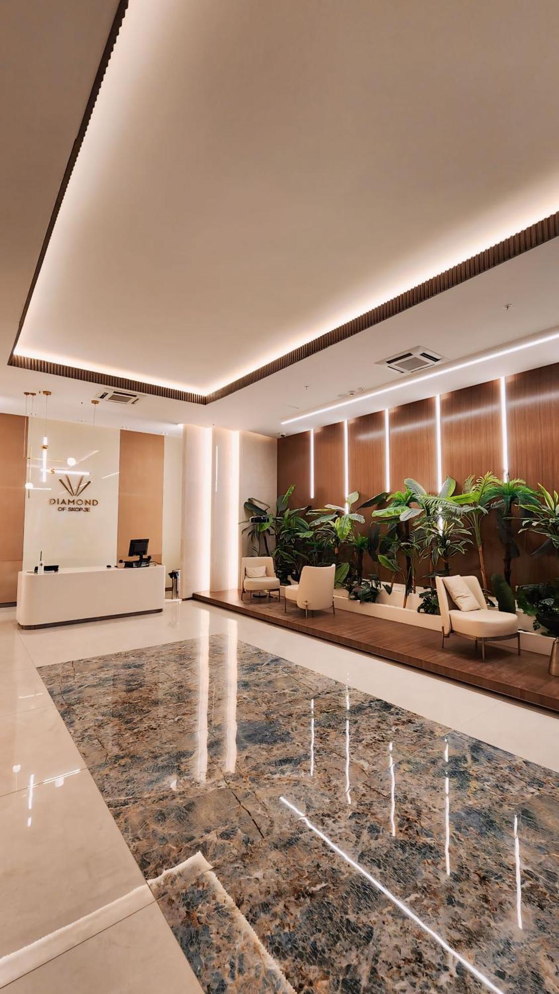 Diamond Residences 10Th Fl. Lux Apt. W/ City View Üsküp Dış mekan fotoğraf