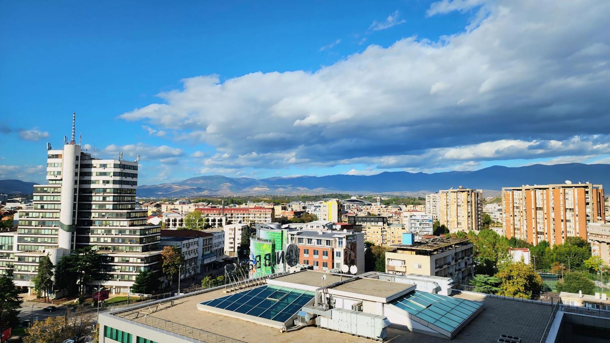 Diamond Residences 10Th Fl. Lux Apt. W/ City View Üsküp Dış mekan fotoğraf